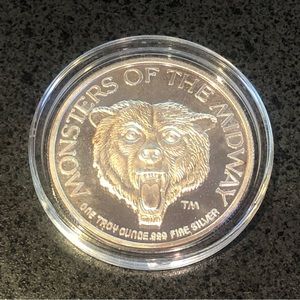 Chicago Bears commutative coin. 1 oz silver. 1997
